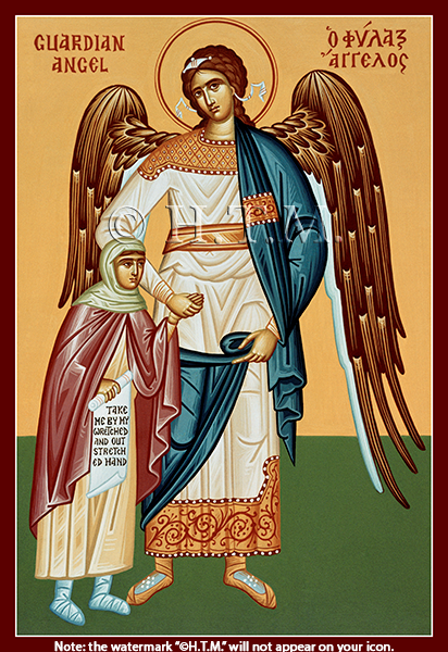 Guardian Angel with Girl, large icon (Isham)